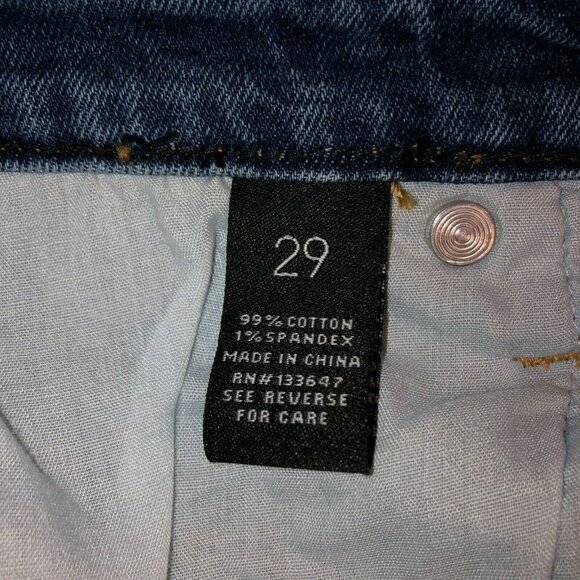 Kendall Kylie Womens Size 29 Straight Pencil Denim High Waist Button Mini Skirt - Picture 10 of 11